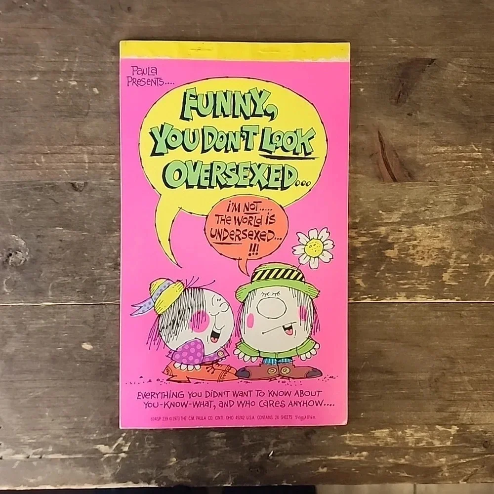 Vintage Stationery The Paula Co. 1973 Paper Pad 24 Sheets Don't Look Oversexed